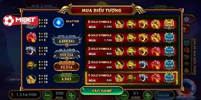 Luật lệ game tứ thần thú chi tiết