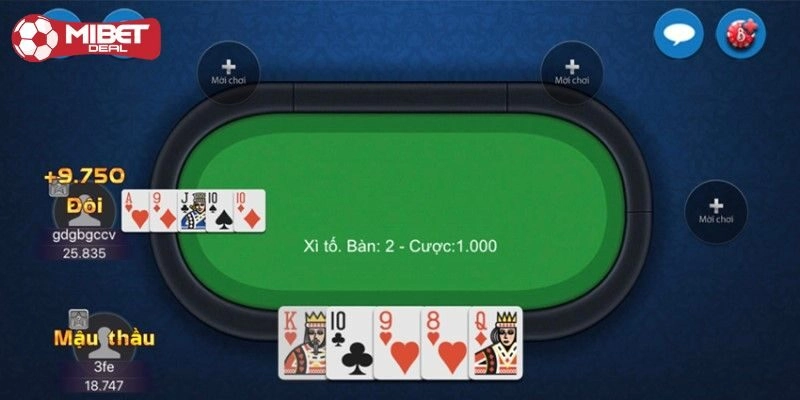 Hướng dẫn chơi xì tố đúng luật